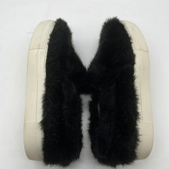 Joshua Sanders Black Furry Platform Slip On Sneakers - Size 40 (IT) - Picture 5 of 8